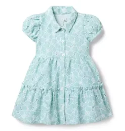 Floral Lace Collared Dress