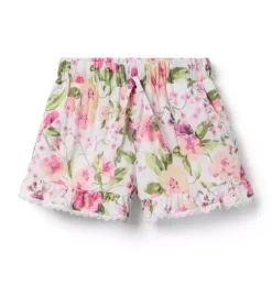 Floral Ruffle Short