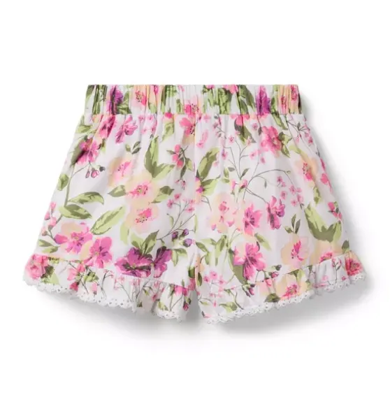 Floral Ruffle Short