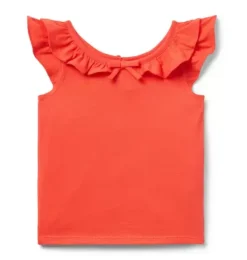 Flutter Sleeve Bow Top
