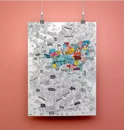 Giant Coloring Poster Brooklyn