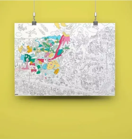 Giant Coloring Poster Dino