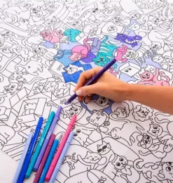 Giant Coloring Poster Kitty