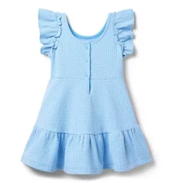 Gingham Jacquard Dress