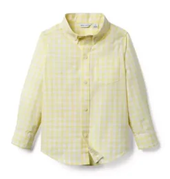 Gingham Poplin Shirt