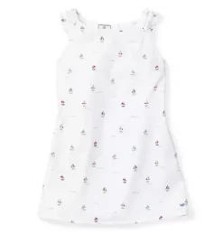 Girl's Twill Amelie Nightgown in Bateau