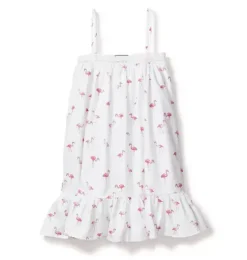 Girl's Twill Lily Nightgown in Flamingos