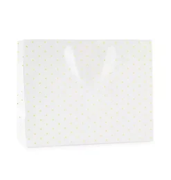 Gold Swiss Dot Large Gift Bag