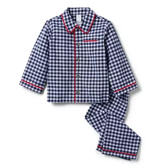 Good Night Classic Pajamas In Gingham