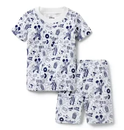 Good Night Short Pajama In Disney Mickey Mouse Sleepover