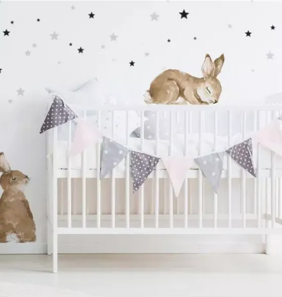 Happy Rabbits Wonderland Wall Decal Set