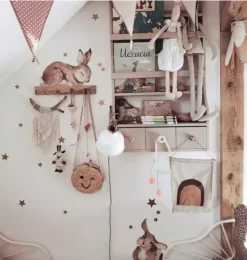 Happy Rabbits Wonderland Wall Decal Set