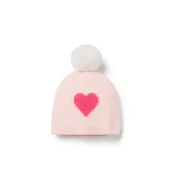Heart Pom Beanie