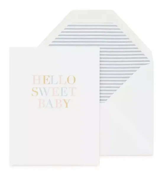 Hello Sweet Baby Greeting Card