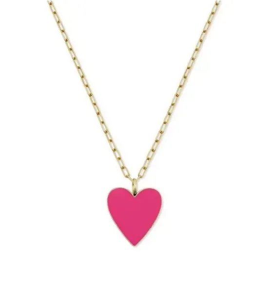 Kid's Pink Heart Necklace