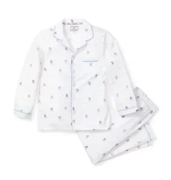Kid's Twill Pajama Set in Bateau