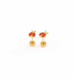Ladybug Stud Earrings