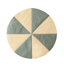 &ldquo;Blue Candy&rdquo; Round Patchwork Mat