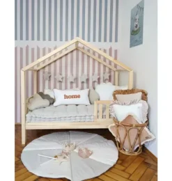 &ldquo;Cream Candy&rdquo; Round Patchwork Mat