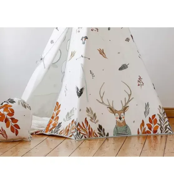 “Forest Friends” Teepee and Round Mat Set