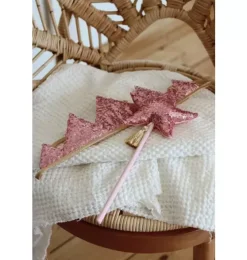 &ldquo;Pink Sequins&rdquo; Crown and Wand Magic Set