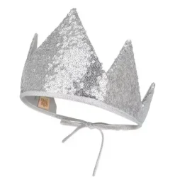 &ldquo;Silver Sequins&rdquo; Crown and Wand Magic Set