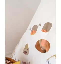 &ldquo;Wildflowers&rdquo; Teepee and "Powder Pink" Leaf Mat Set