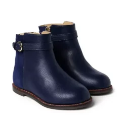 Leather Side Zip Bootie