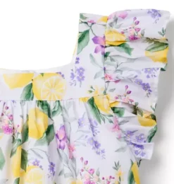 Lemon Floral Top