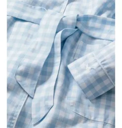 Light Blue Gingham Robe