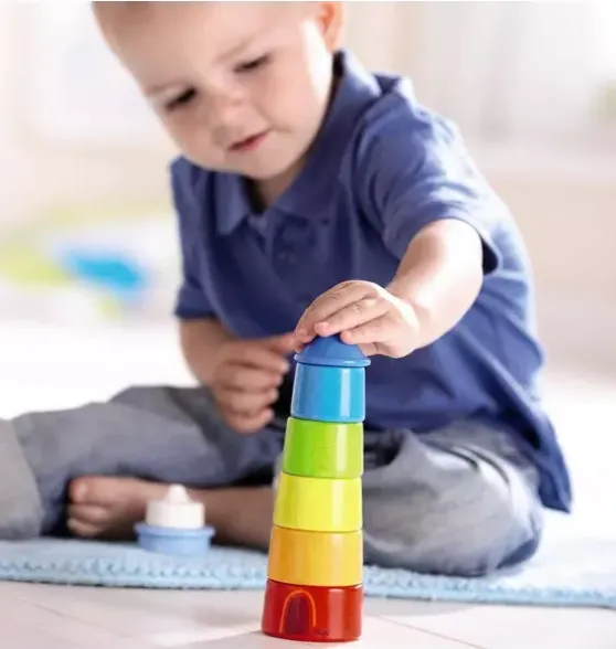 Lighthouse Wooden Rainbow Stacker