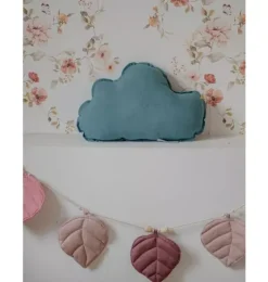 Linen &ldquo;Eye of the Sea&rdquo; Cloud Pillow