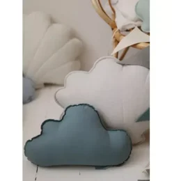 Linen &ldquo;Eye of the Sea&rdquo; Cloud Pillow