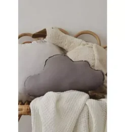 Linen &ldquo;Grey&rdquo; Cloud Pillow