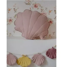 Linen &ldquo;Powder Pink&rdquo; Shell Pillow