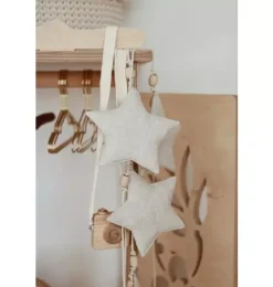Linen &ldquo;Sand Star Dust&rdquo; Garland with Sand Stars