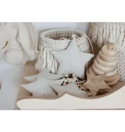 Linen &ldquo;Sand Star Dust&rdquo; Garland with Sand Stars
