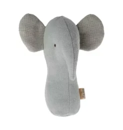 Lullaby Friend Rattles, Elephant - Light Dusty Blue