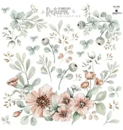 Meadow Flowers Pastel Wall Decal Set