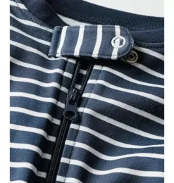 Navy Stripe Pima Cotton Romper