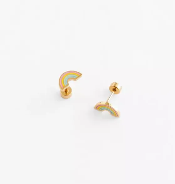 Pastel Rainbow Stud Earrings