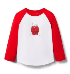PEANUTS&trade; Snoopy Holiday Raglan Tee