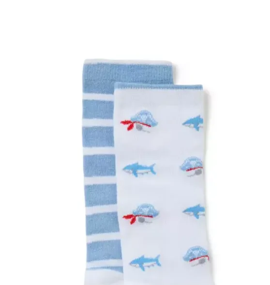 Pirate And Stripe Sock 2-Pack