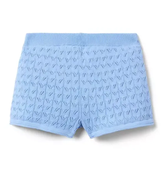 Pointelle Sweater Short