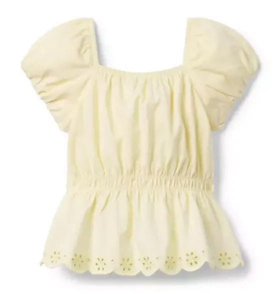 Puff Sleeve Peplum Top