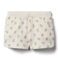 Quilted Floral Short