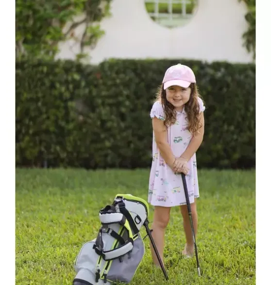 Rainbow Golf Cart Bow Baseball Hat