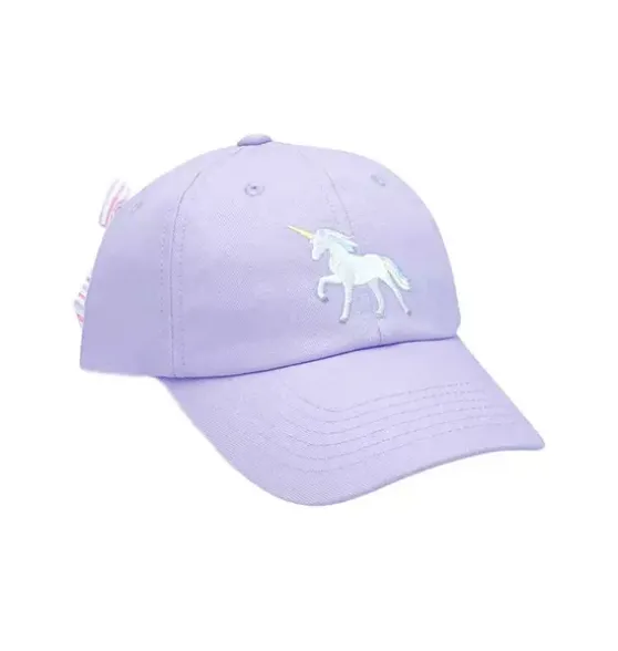 Rainbow Unicorn Bow Baseball Hat