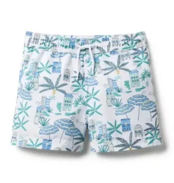 Recycled Coastal Getaway Swim Trunk