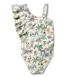 Recycled Disney Mickey Mouse Safari Swimsuit